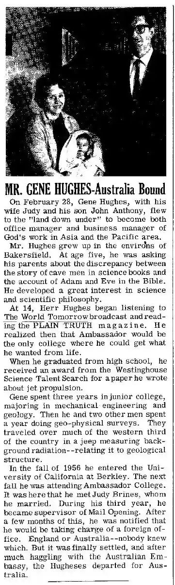 1961 Gene Hughes (Office Manager), The Portfolio, 28 Feb 1961